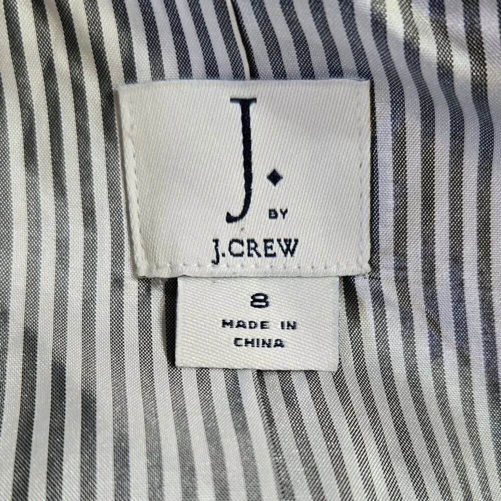 J. by J. Crew Schoolboy Black Two Button Blazer Capsule Minimalist Preppy J4548